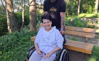 Pomohli jste Gabriele po amputaci