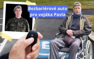 Doplatili jste bezbariérové auto ochrnutému vojákovi Pavlovi