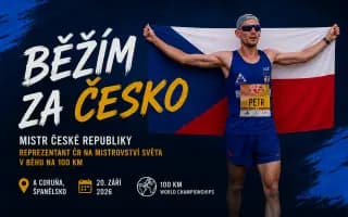 100 kilometrů. Jeden sen. Pomozte mi reprezentovat Česko.