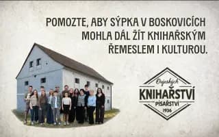 Pomozte, aby Sýpka v Boskovicích mohla dál žít knihařským řemeslem i kulturou.